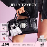 JellyToyboy女包【赵露思同款】JTB银河包新款潮酷通勤大容量手提腋下斜挎包 黑色