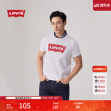 Levi's李维斯情侣美式宽松印花时尚简约舒适潮流纯棉圆领短袖T恤 白色 002A0-0000 L