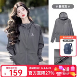 骆驼（CAMEL）小光阴 防晒衣男户外遮阳连帽清爽时尚休闲防晒服外套 1005A