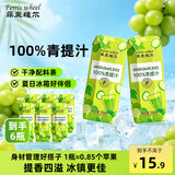 菲里维尔 FERRIS WHEEL100%青提汁复原葡萄汁果汁饮料200ml*6瓶 便携装清甜果汁饮品