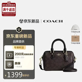 蔻驰（COACH）【品牌直供】新款女包ROWAN迷你波士顿包斜挎包 CW329黑 生日礼物