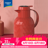 乐唯诗（LOVWISH）保温壶温显家用保温壶大容量玻璃智能温度显示开热水暖水瓶小暖壶 钻纹保温壶【温显款】中国红1L