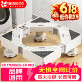 贝石洗衣机支架底座 全自动滚筒波轮支架防滑防震脚架冰箱空调多品牌通用脚垫