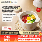 小熊（Bear）砂锅 煮粥煲汤焖饭炖汤熬药养生汤锅耐高温瓦罐1L