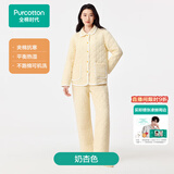 全棉时代（PurCotton）全棉时代25年睡衣【里外100%棉蓄暖不闷】男女士家居服套装