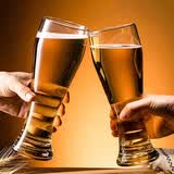 帕莎帕琦啤酒杯欧洲进口无铅玻璃饮料果汁扎啤水杯415ML两只装42116