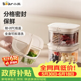 小熊鲜立方保鲜盒 家用厨房调料罐 备菜神器调料盒密封调味罐CX-JW090