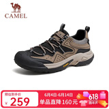骆驼（CAMEL）踏山男士户外登山复古网面休闲低帮徒步鞋 G14S342046 棕/黑 42