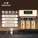 冰尊（BENSHION）净水器家用直饮智能双出水除菌保留矿物质RO反渗透纯水机 套餐二(标配)+中央前置