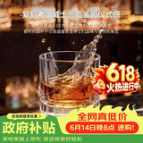 青苹果强化水晶玻璃威士忌酒杯205ml6只 果汁冷水杯烈酒杯白兰地洋酒杯