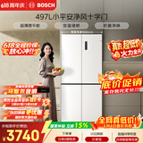 博世（BOSCH）小平安497升十字门冰箱超薄微平嵌入式 【价保618】三挡变温 一级能效 K1EC49208C 国家补贴