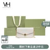 VANESSA HOGAN VH女包山茶花信封包轻奢老花链条小包单肩斜挎包生日礼物送女友