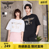 BOY LONDON夏季短袖情侣男女同款小熊涂鸦满印潮牌T恤N01909 黑色 L 此款偏大，建议拍小一码
