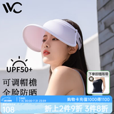 VVC遮阳帽夏季男女户外骑行太阳帽女神帽遮脸防紫外线防晒帽 【青春款】丁香紫 可调节
