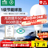 雷士（NVC）LED灯泡球泡家用商用大功率节能14瓦暖白4000K【一级能效】