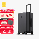 地平线8号（LEVEL8）行李箱密码拉杆箱男女托运大容量万向轮学生旅行者PC箱 24英寸灰