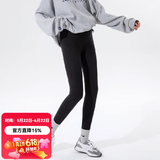 婧麒（JOYNCLEON）孕妇裤鲨鱼裤打底裤孕妇装春秋冬季加绒加厚托腹裤子孕妈装瑜伽裤 黑色【春秋款】Jyk105373 XL