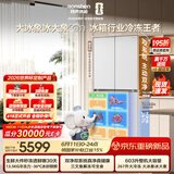 容声大冰象603L十字门冰箱2026新款大容量双净双系统超薄嵌入式新一级能效白国家补贴BCD-603Q50CZLBD