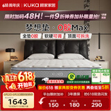 顾家家居（KUKA）梦想垫MAX全垫0胶床垫5073软硬可调席梦思可拆洗弹簧床垫2026新款