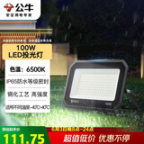 公牛（BULL）LED投光灯户外庭院工厂园林灯露营灯 IP65防水等级100W-6500K白光