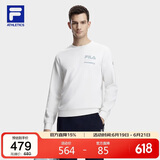 FILA 斐乐官方男卫衣冬季基础运动跑步长袖套头健身上衣