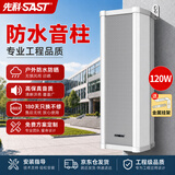 先科（SAST）125W室外防水音柱壁挂音响户外定压音箱学校店铺公园校园背景音乐公共广播喇叭系统扬声播放器