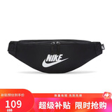 耐克（NIKE）男女腰包 单肩包斜挎包胸包休闲包DB0490-010 黑