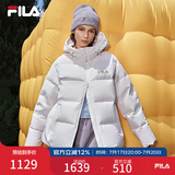 斐乐斐护科技|斐乐情侣连帽羽绒服女装2025冬连帽多彩防风保暖外套女 云菇白-WT L 175/96A/L