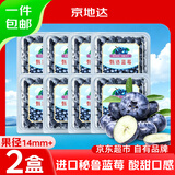 京地达秘鲁蓝莓新鲜进口净重115g*2盒果径14mm京东自营水果源头直发包邮