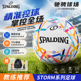 斯伯丁（SPALDING）足球5号机缝成人比赛世界杯标准用球青少年训练五号足球 64-976Y