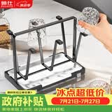 帅仕（shuaishi）沥水杯架子置物架玻璃杯架倒挂茶杯红酒杯架家用客厅杯子架托盘