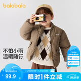 巴拉巴拉童装儿童棉服男童女童外套冬装棉衣绣花宝宝衣服 咖啡A51212 90