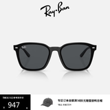 雷朋（RayBan）太阳镜大框眼镜修饰户外墨镜0RB4392D 601/87黑色镜框深灰色镜片 尺寸66