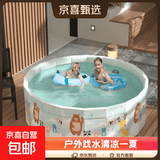 折叠游泳池免充气泳池水池儿童玩具池婴儿小孩室内围栏户外戏水池 160*45开心动物园 单池装-无赠品