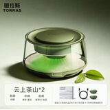 图拉斯（TORRAS）车载香薰汽车香水持久留香车内智能装饰高档太阳能增程版茗绿