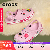 卡骆驰（CROCS）贝雅卡骆班洞洞鞋轻便耐磨一脚蹬休闲鞋女鞋时尚沙滩鞋|205089 芭蕾粉/糖果粉-6TG 36 /37(220mm)