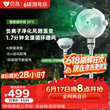 贝昂空气循环扇静音【可支持鸿蒙智联】卧室客厅电风扇智能语音节能大风力家用台式桌面电风扇3D摇头 SF3标准版【风随温变】负离子净化