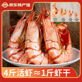 海鲜颂九节虾干即食大虾干烤虾干对虾干特大斑节虾干海产干货大烤虾 大号斑节虾干250g