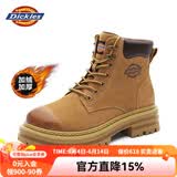 Dickies男士马丁靴高帮时尚男靴工装靴情侣靴男 土黄-加绒 41-男款