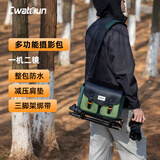 CWATCUN卡登单肩相机包日系便携休闲微单单反卡登专业斜挎适用富士佳能索尼尼康相机包