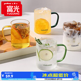 富光玻璃杯水杯子茶杯具凉水杯牛奶啤酒果汁杯子耐高温马克杯家居馆