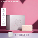 CHARLES&KEITH质感菱格链条小方钱包女包包女包生日七夕礼物送女友CK6-10680924 SOFT PINK浅粉色 XS