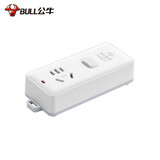 公牛（BULL） 插座不带线插排无线 自接线插座弱电箱专用插座 半成品拖线板组装工程 无线1位16A4000W带开关GN-104DW