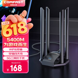 COMFAST CF-785AC 1300M穿墙USB无线网卡台式机专用免驱动笔记本游戏电竞千兆网卡无线wifi接收发射器 【5400M】WIFI6四天线电竞款
