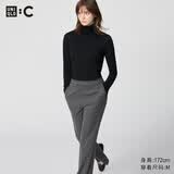 优衣库HEATTECH EXTRA WARM混纺高领T恤/长袖女装9%羊绒478954 478954/09黑色 S