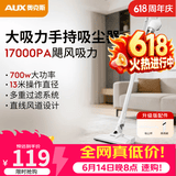 奥克斯（AUX）家用吸尘器手持地毯式低噪音小型迷你大功率强力吸尘器除尘机宠物家庭有线5米清洁猫狗毛发AXS-927 白色升级版