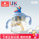 科巢儿童牛奶杯1-3-6岁以上喝奶瓶PPSU刻度直饮吸管水杯宝宝学饮 布鲁挖掘机-330ml（满口400ml） 【直饮口】