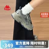 卡帕（Kappa）官方羽翼背靠背老爹鞋女夏季透气增高休闲运动鞋子女 香草绿 39
