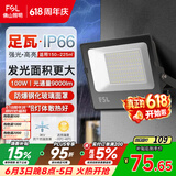 佛山照明led投光灯户外射灯室外照明灯庭院灯探照灯100W天耀IP66