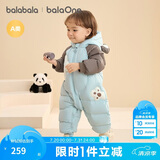 巴拉巴拉童装婴儿连体羽绒服连体衣宝宝衣服2025冬装哈衣爬服萌趣男童女童